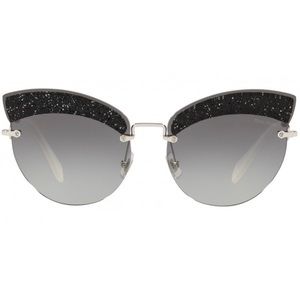 Miu Miu Cat Eye Sunglasses Grey Gradient Mirror